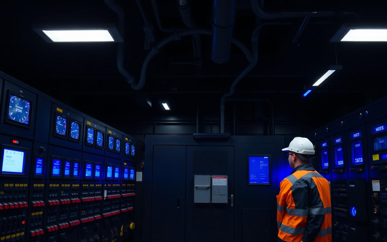Modern electrical control room